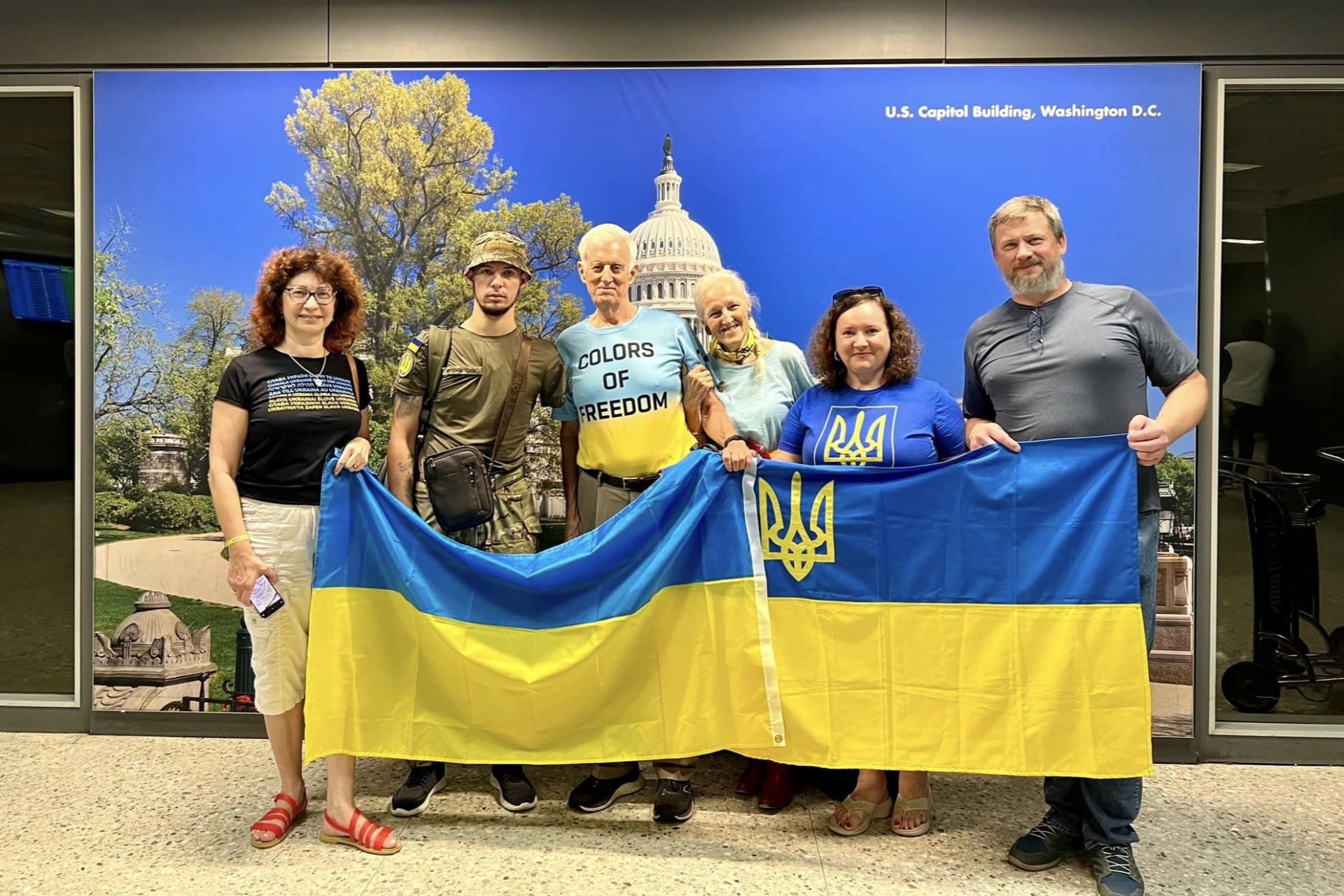 Welcoming our Ukrainian hero, Heorhii Roshka, in Washington DC