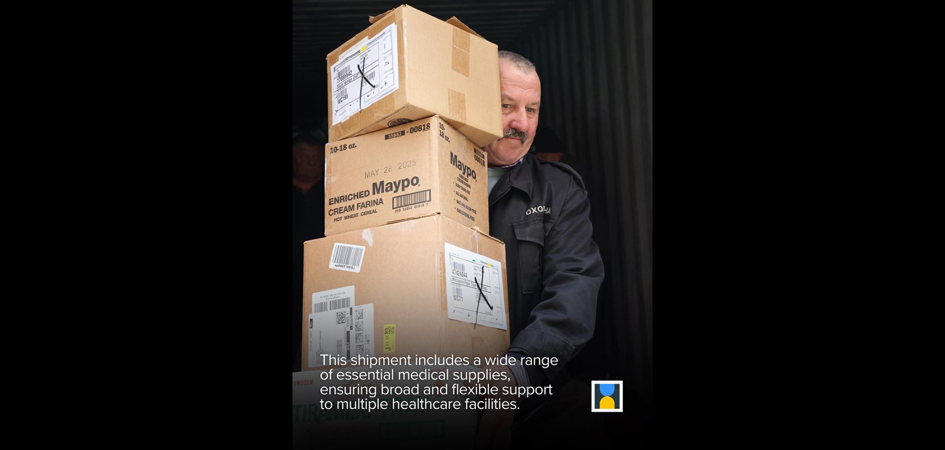 A 40-foot Container of Medical Aid Delivered to Vinnytsia