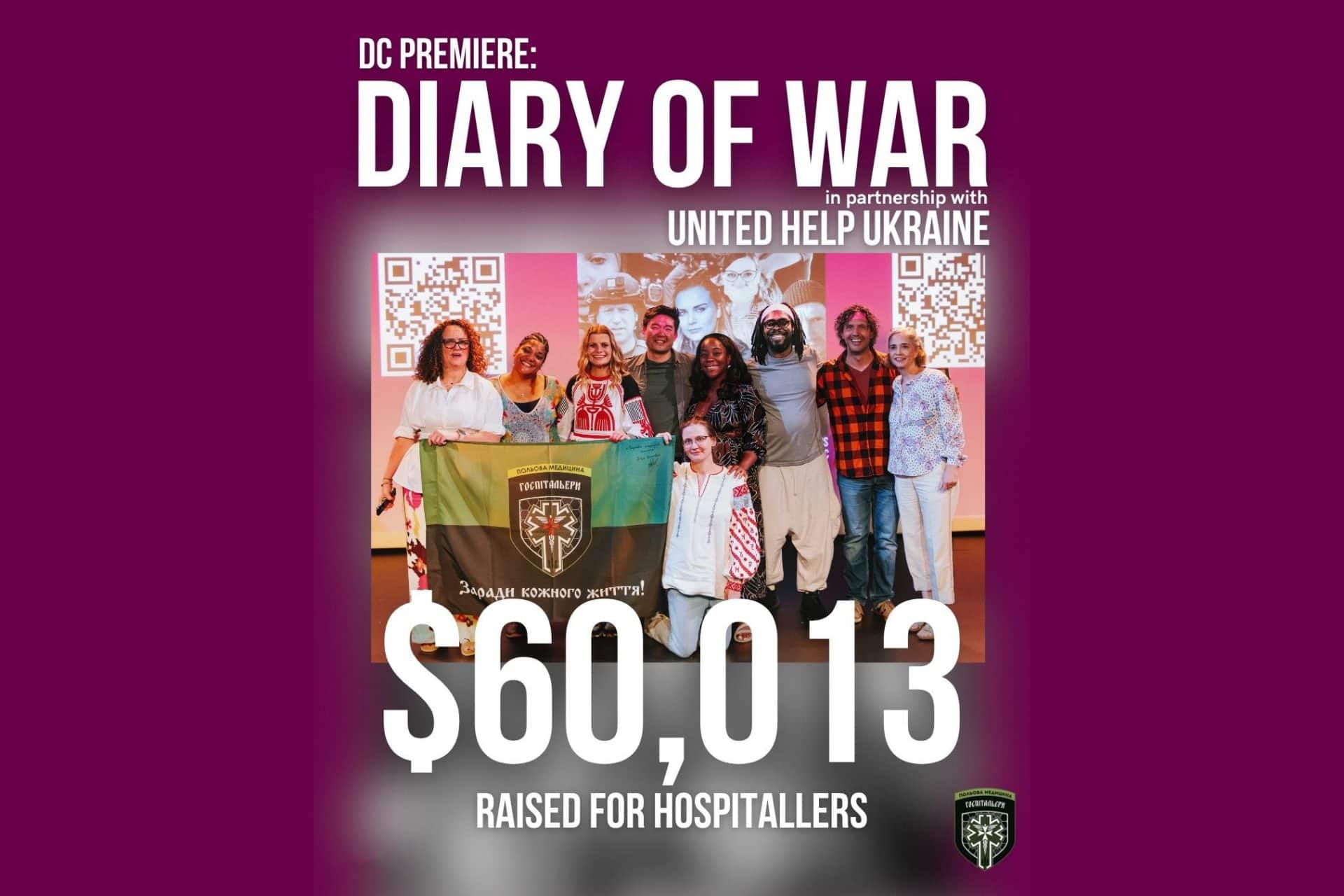 Diary of War raised $60,013 for Hospitallers