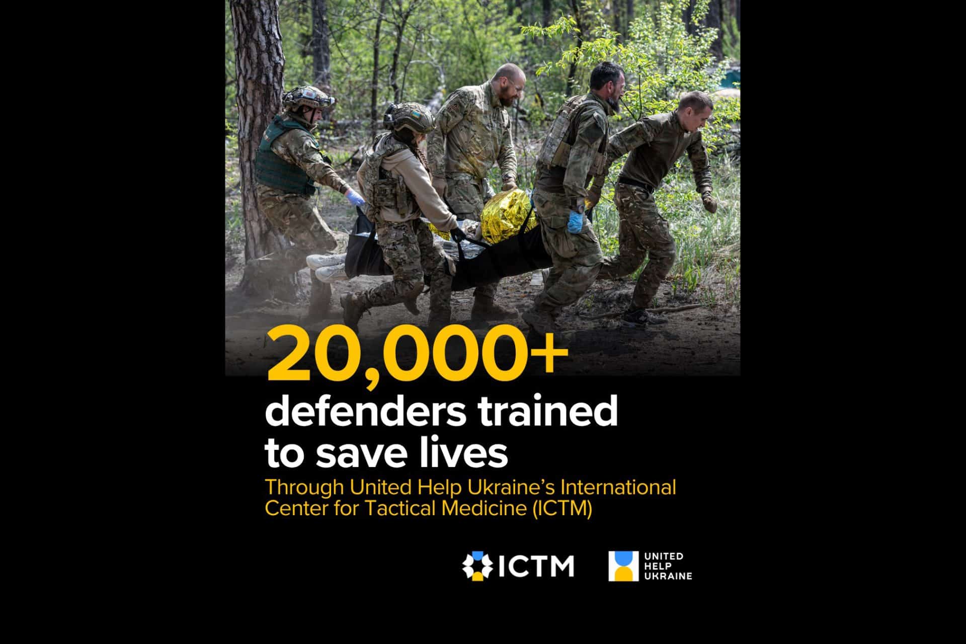 20,000 Ukrainian Defenders Trained to Save Lives