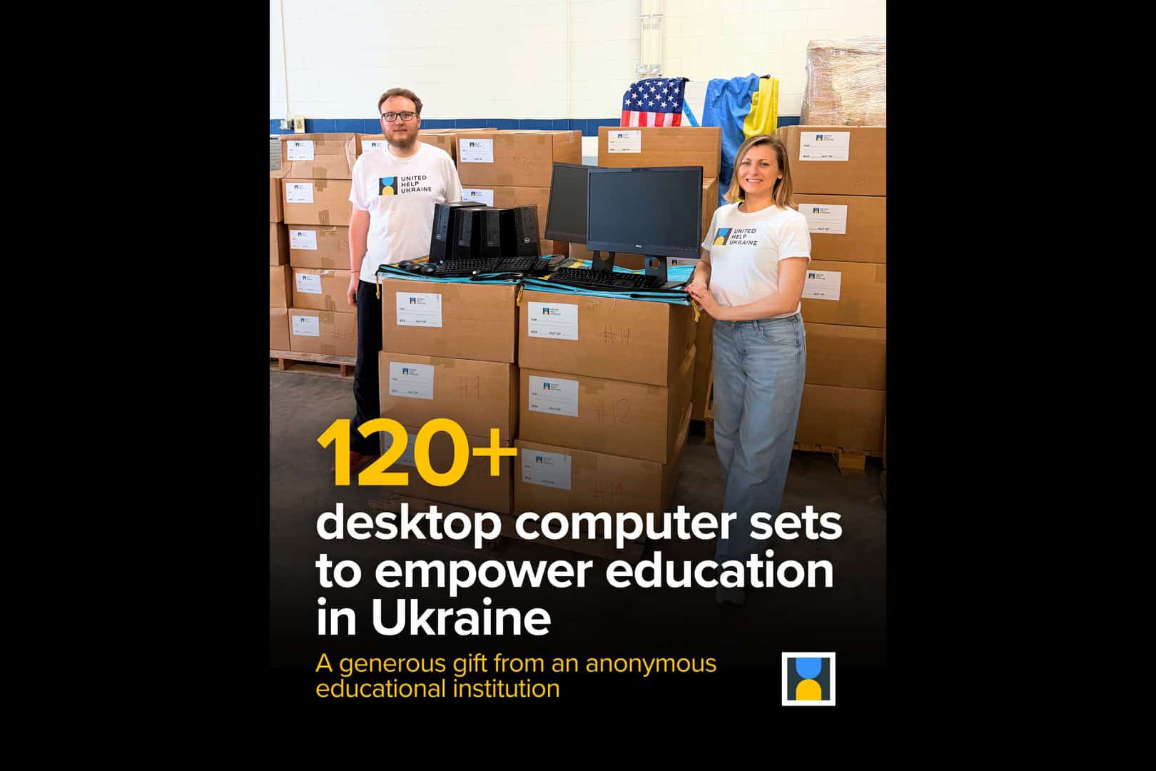 Generous donation of over 120 computers