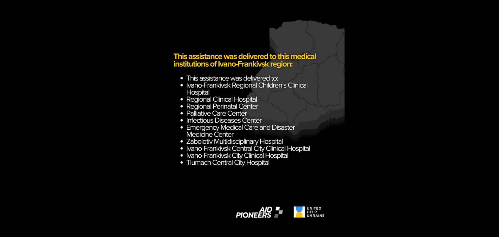 Humanitarian Aid for Healthcare Facilities