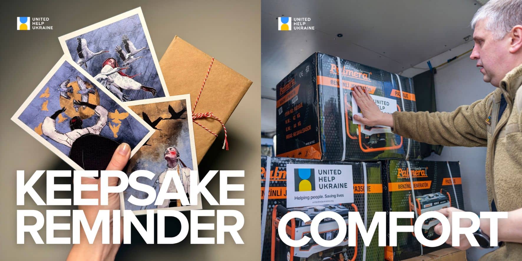 Send Gifts of Hope to Ukrainians and send a postcard to your beloved.