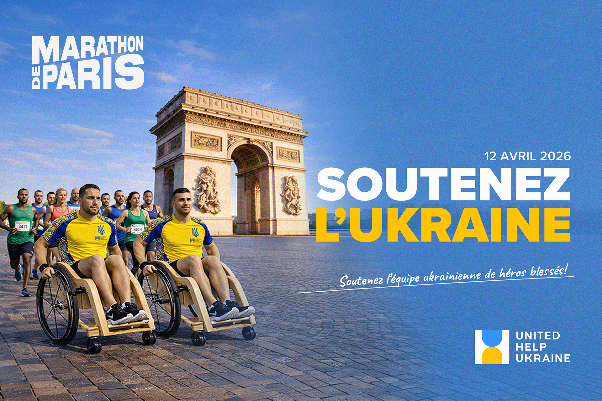 Wounded Ukrainian Heroes at the Paris Marathon